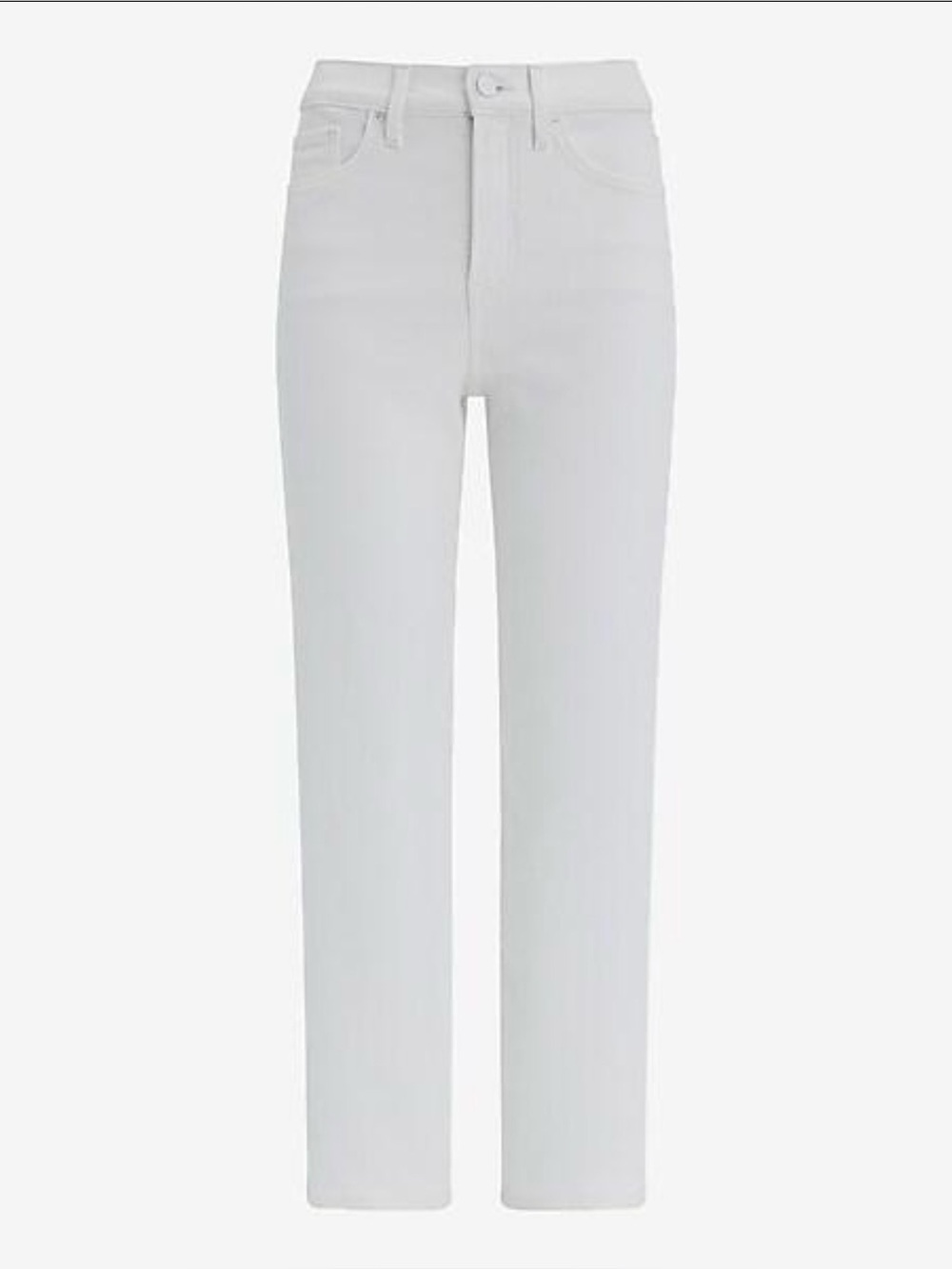 Express White Straight Leg Jeans Size 4
